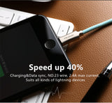 Knight Series Lightning Cable Quick Charging Cable for iPhone 1.8m, Black
