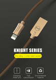 Knight Series Lightning Cable Quick Charging Cable for iPhone 1.8m, Black