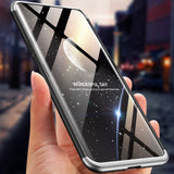 For OPPO Find X Ultra Slim PC Back Cover Non-slip Shockproof 360 Degree Full Protective Case silver black silver