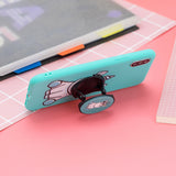 For Samsung J6 PLUS Non-Slip TPU Bumper Case Shockproof Full-Body Protective Case Cover with Adjustable Bracket 5