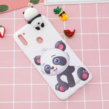 For Samsung A11 Soft TPU Back Cover 3D Cartoon Painting Mobile Phone Case Shell A panda