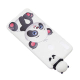 For Samsung A11 Soft TPU Back Cover 3D Cartoon Painting Mobile Phone Case Shell A panda