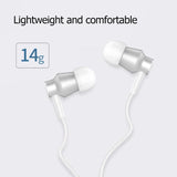 Langsdom M407T Sports Type-C Plug Wired Earphones Hifi Bass Headphones for Smart Phone - White