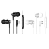 Langsdom M407T Sports Type-C Plug Wired Earphones Hifi Bass Headphones for Smart Phone - White