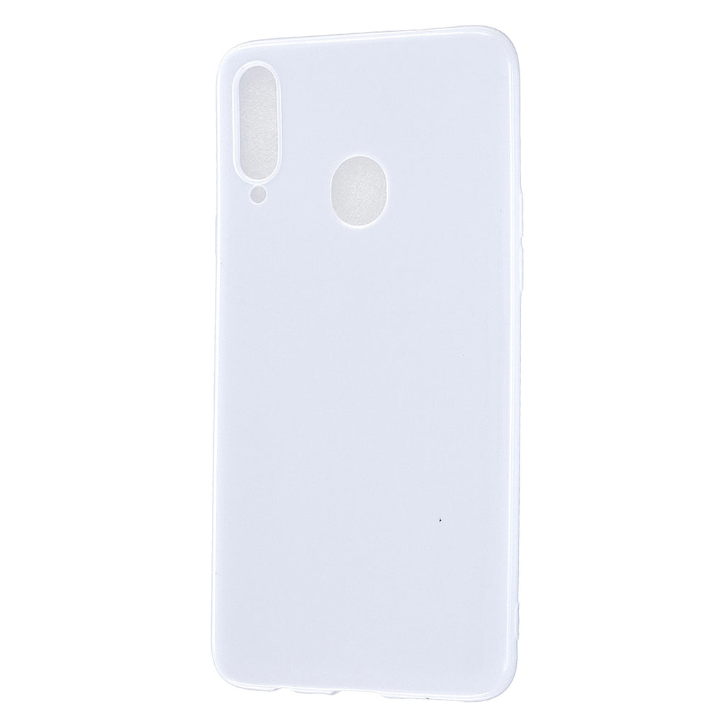For Samsung A10S/A20S Cellphone Cover Soft TPU Phone Case Simple Profile Full Body Protection Anti-scratch Shell Milk white
