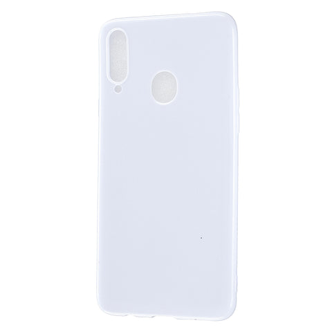 For Samsung A10S/A20S Cellphone Cover Soft TPU Phone Case Simple Profile Full Body Protection Anti-scratch Shell Milk white