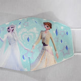 Kids Cotton Mask Dustproof Breathable Anti-Fog Cartoon Printing Protective Face Guard (Children S007) Light purple