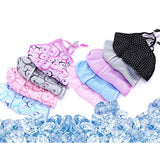 Outdoor Cycling Mask Anti-UV Adjustable Windproof Face Neck Cover  Pink dot_One size