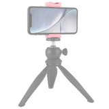 Phone Clamp Quick Release Clip Tripod Mount with 1/4 inch Screw Hole for Smartphone black