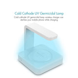 Mobile Phone UV Lamp Sterilizer Portable Smart Wireless Charging Cathode Ultraviolet Sterilization Disinfection white