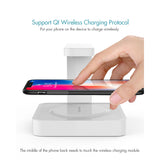Mobile Phone UV Lamp Sterilizer Portable Smart Wireless Charging Cathode Ultraviolet Sterilization Disinfection white