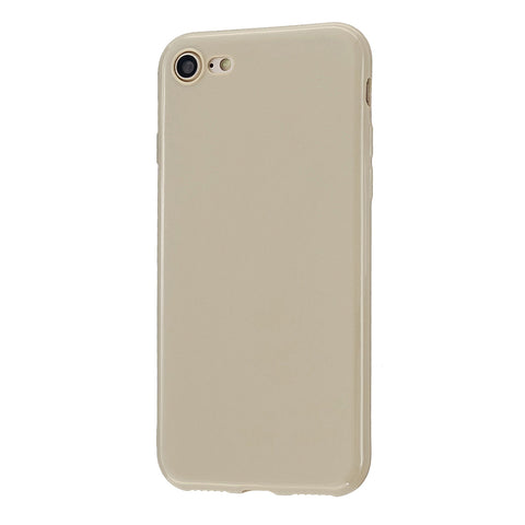 For iPhone 5/5S/SE/6/6S/6 Plus/6S Plus/7/8/7 Plus/8 Plus Cellphone Cover Soft TPU Bumper Protector Phone Shell Milk tea