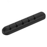Cable Clamp Silicone USB Cable Adhesive Desktop Wire Organizer Winder Management Clip Black 7