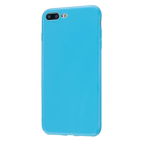 For iPhone 5/5S/SE/6/6S/6 Plus/6S Plus/7/8/7 Plus/8 Plus Cellphone Cover Soft TPU Bumper Protector Phone Shell Ocean blue