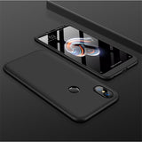 For XIAOMI Redmi Note 5(Globle)/Redmi Note 5 Pro (Inida) 3 in 1 Fashion Ultra Slim Full Protective Back Cover  black