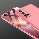 For OPPO Reno 4 /Reno 4 Pro International Edition Mobile Phone Cover 360 Degree Full Protection Phone Case Rose gold