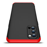 For OPPO Reno 4 /Reno 4 Pro International Edition Mobile Phone Cover 360 Degree Full Protection Phone Case Red black red