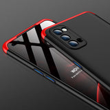 For OPPO Reno 4 /Reno 4 Pro International Edition Mobile Phone Cover 360 Degree Full Protection Phone Case Red black red