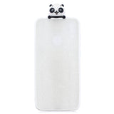 For Huawei Y6 2019 3D Cartoon Lovely Coloured Painted Soft TPU Back Cover Non-slip Shockproof Full Protective Case Smiley panda
