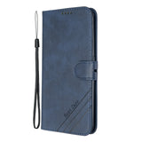For OPPO F11/F11 Pro Case Soft Leather Cover with Denim Texture Precise Cutouts Wallet Design Buckle Closure Smartphone Shell  blue