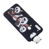 For Samsung A11 Soft TPU Back Cover 3D Cartoon Painting Mobile Phone Case Shell Three pandas