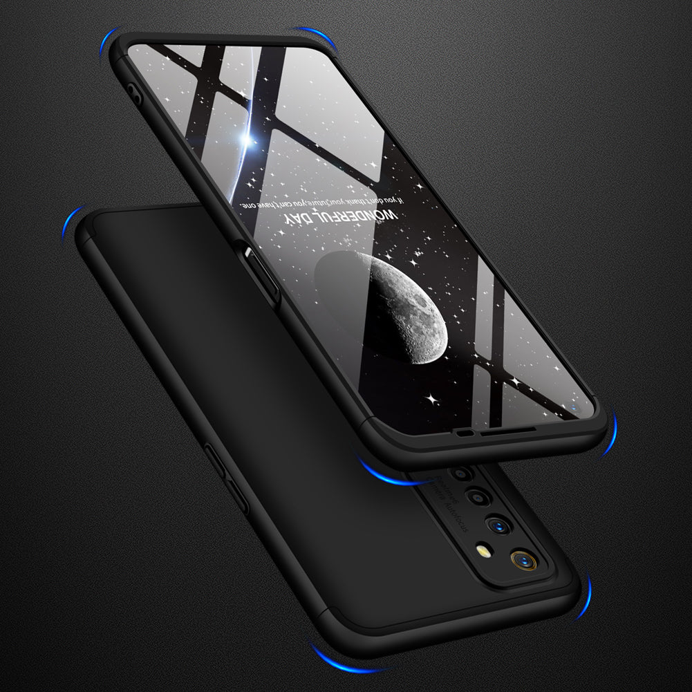 For OPPO Realme 6 Mobile Phone Cover 360 Degree Full Protection Phone Case black