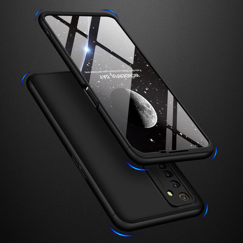 For OPPO Realme 6 Mobile Phone Cover 360 Degree Full Protection Phone Case black
