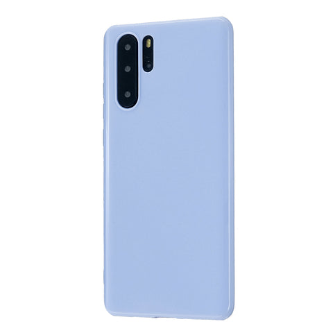 For HUAWEI P30/P30 Lite/P30 Pro Cellphone Case Simple Profile Soft TPU Scratch Proof Phone Shell Taro purple