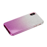 for HUAWEI Y5 2019/HONOR 8S/Y5/PSmart/honor 10 LITE Phone Case Gradient Color Glitter Powder Phone Cover with Airbag Bracket purple