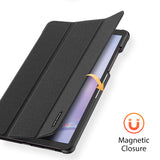 DUX DUCIS For Samsung Galaxy Tab A 8.4  2020 Simple Solid Color Smart PU Leather Case Anti-fall Protective Stand Cover with Sleep Function  Pink