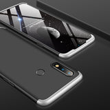 For OPPO realme3 Ultra Slim PC Back Cover Non-slip Shockproof 360 Degree Full Protective Case black
