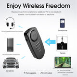 J19 Bluetooth Audio Receiver Mic Handsfree Call Wireless Adapter Bluetooth 5.0 Speaker Headphone Audio Transmitter black