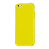 For iPhone 5/5S/SE/6/6S/6 Plus/6S Plus/7/8/7 Plus/8 Plus Cellphone Cover Soft TPU Bumper Protector Phone Shell Lemon yellow