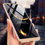 For HUAWEI HONOR 8A Ultra Slim PC Back Cover Non-slip Shockproof 360 Degree Full Protective Case blue