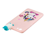 For VIVO Y71 3D Cute Coloured Painted Animal TPU Anti-scratch Non-slip Protective Cover Back Case Music unicorn