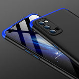 For OPPO Reno 4 /Reno 4 Pro International Edition Mobile Phone Cover 360 Degree Full Protection Phone Case Blue black blue