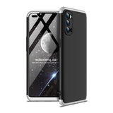 For OPPO Reno 4 /Reno 4 Pro International Edition Mobile Phone Cover 360 Degree Full Protection Phone Case Silver black silver