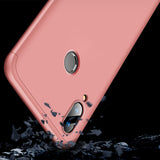 for HUAWEI Y9 2019 Ultra Slim PC Back Cover Non-slip Shockproof 360 Degree Full Protective Case Rose gold_HUAWEI Y9 2019