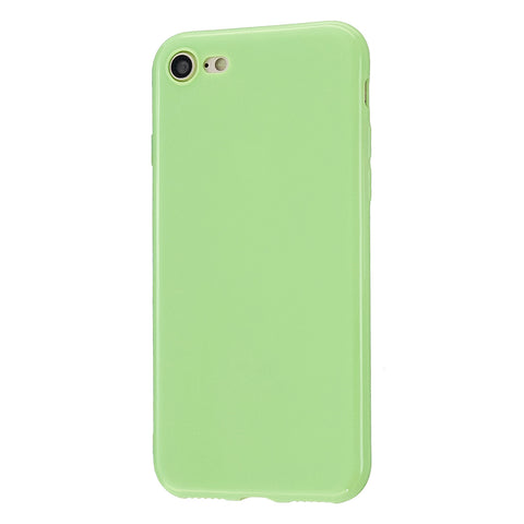 For iPhone 5/5S/SE/6/6S/6 Plus/6S Plus/7/8/7 Plus/8 Plus Cellphone Cover Soft TPU Bumper Protector Phone Shell Fluorescent green
