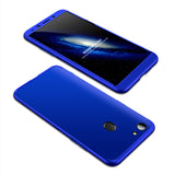 For OPPO A73/F5/F5 Youth/A75 Taiwan Slim 3 in 1 Hybrid Hard Case Full Body 360 Degree Protection Back Cover black