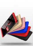 For Samsung A8 2018 360 Degree Protective Case Ultra Thin Hard Back Cover Red black red