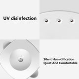 Ultraviolet Sterilization Disinfection Spray Humidifier Aromatherapy Machine Air Atomizer white