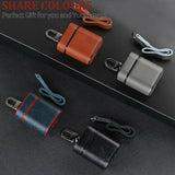 Luxury Leather Case Cover Protective Skin for Apple Airpod Charging Case brown
