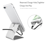 Mobile Phone Holder Stand Aluminium Alloy Metal Tablet Desk Holders Cellphone Stands  black
