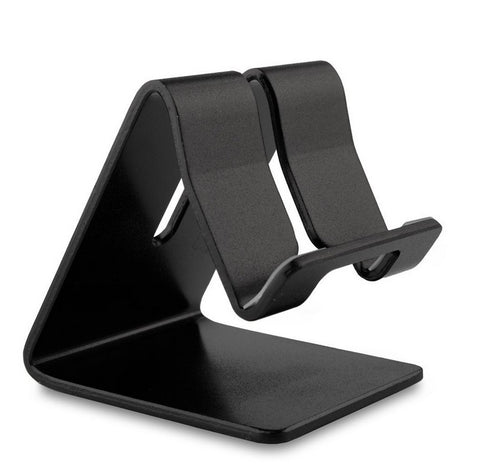 Mobile Phone Holder Stand Aluminium Alloy Metal Tablet Desk Holders Cellphone Stands  black
