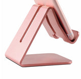 Mobile Phone Holder Stand Aluminium Alloy Metal Tablet Desk Holders Cellphone Stands  black
