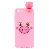 For VIVO Y71 3D Cute Coloured Painted Animal TPU Anti-scratch Non-slip Protective Cover Back Case Smiley panda