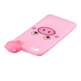 For VIVO Y71 3D Cute Coloured Painted Animal TPU Anti-scratch Non-slip Protective Cover Back Case Smiley panda