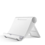 Mobile Phone Tablet Stand Holder Support Portable Adjust Universal Plastic Stand - White