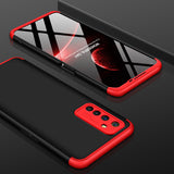 For OPPO Realme 6 Mobile Phone Cover 360 Degree Full Protection Phone Case Red black red